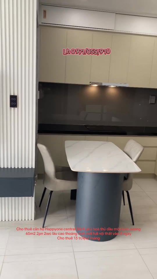 Căn hộ Happyone Central Thủ Dầu Một 65m² giá 13 triệu - Full nội thất, sẵn sàng vào ở!