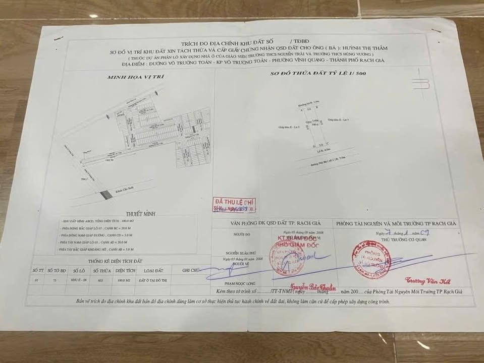 Đất nền đường Võ Trường Toản, Rạch Giá 100m² giá chỉ 600 triệu - Cơ hội đầu tư tuyệt vời!