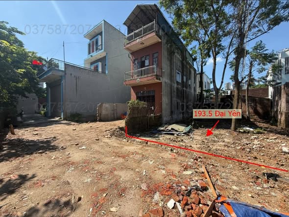 Đất nền 193.5m² tại Đại Yên, Chương Mỹ - Cơ hội đầu tư không thể bỏ lỡ!