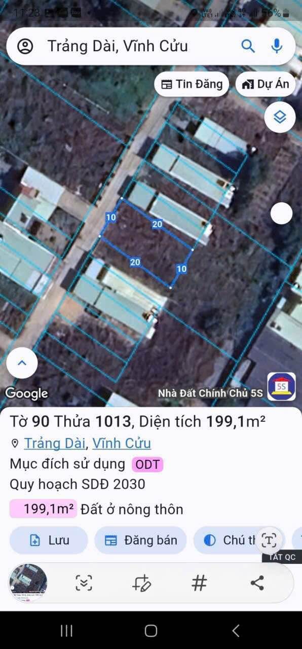 Lô đất thổ cư Trảng Dài Biên Hòa 199m² giá 3 tỷ - Đầu tư sinh lời cao!