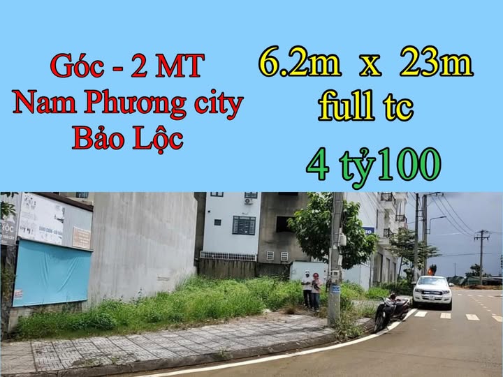 Đất nền Nam Phương City Bảo Lộc 143m² giá 4.1 tỷ - Lô góc thoáng mát