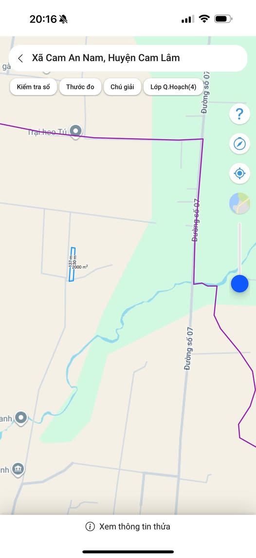 Đất nền 2000m² Cam An Nam, Cam Lâm giá 550 triệu - Cơ hội đầu tư hấp dẫn!