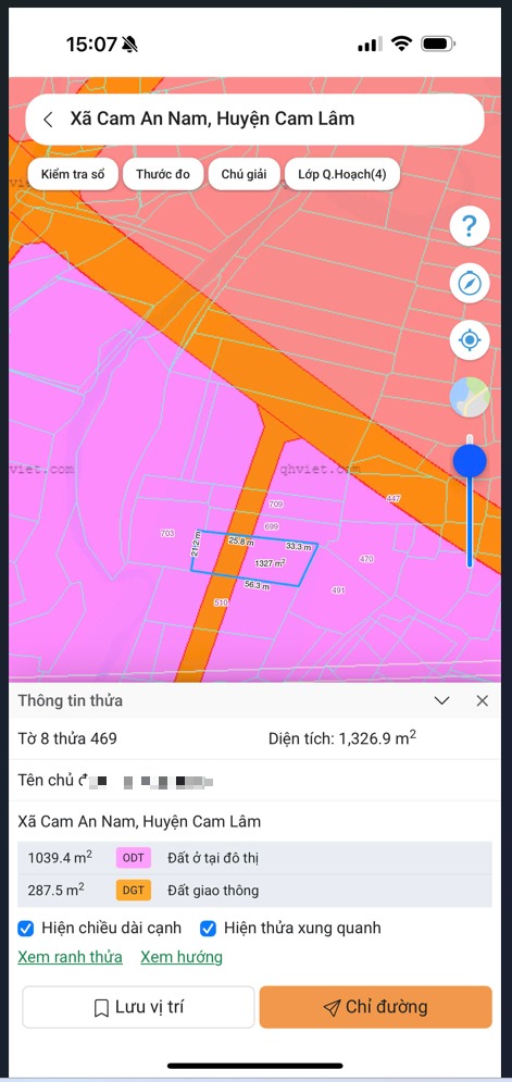 Đất nền Cam An Nam 1326m² giá 450 triệu - Cơ hội đầu tư hấp dẫn!