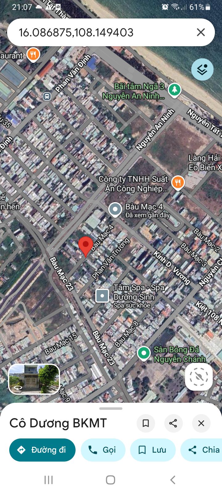 Lô đất mặt tiền Bàu Mạc 4, Hòa Khánh Bắc, Đà Nẵng 107m² - Vị trí đắc địa gần biển!