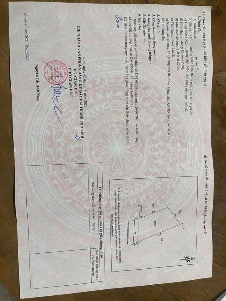 Đất mặt đường Hàn Quốc, Quán Bàu, Vinh 105m² giá 6.5 tỷ - Địa điểm kinh doanh lý tưởng!