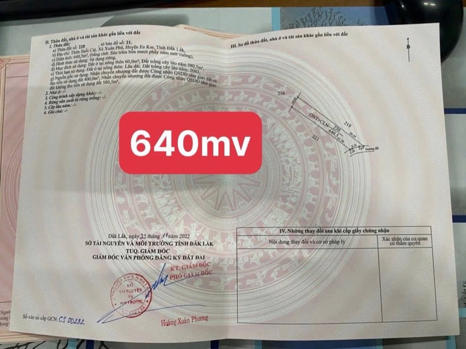 Đất thổ cư Xuân Phú 600m² giá 350 triệu - Sổ hồng chính chủ ngay!