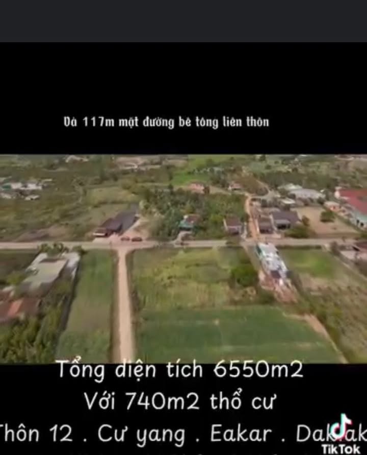 Đất thổ cư 740m² Cư Yang, Ea Kar - Đường nhựa 2 mặt tiền, giá thỏa thuận!