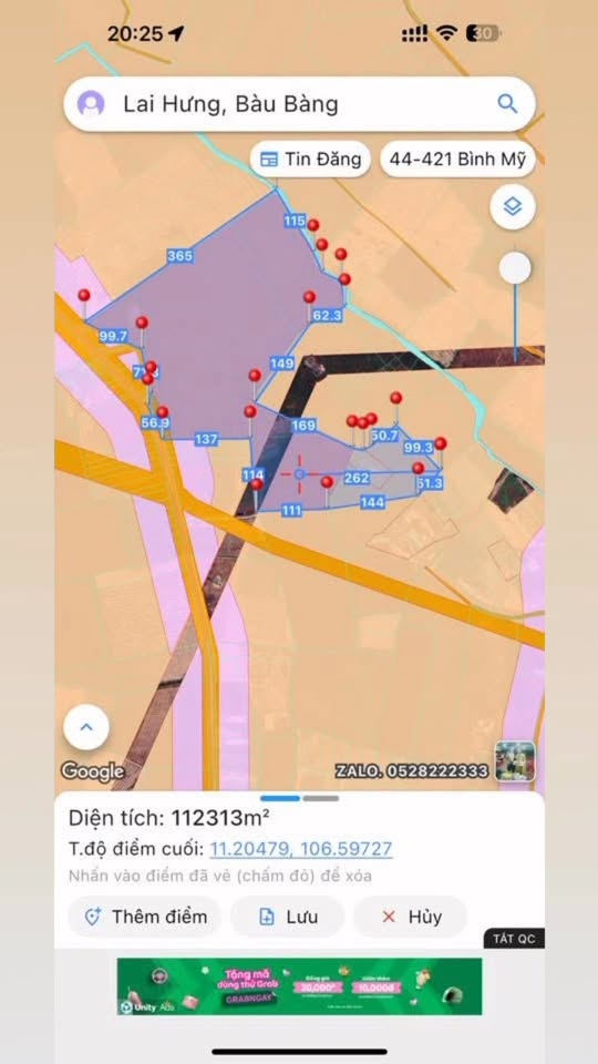 Bán đất nông nghiệp Lai Hưng Bàu Bàng 11,6ha - Đầu tư sinh lời hấp dẫn!