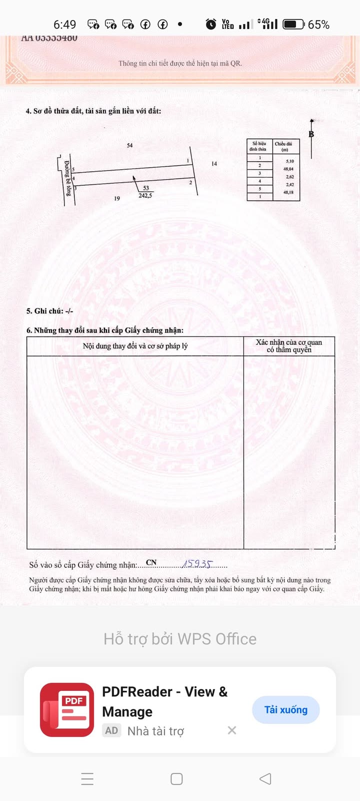 Đất nền Nghĩa Thành, Châu Đức 242m² giá 950 triệu - Đầu tư sinh lời ngay!