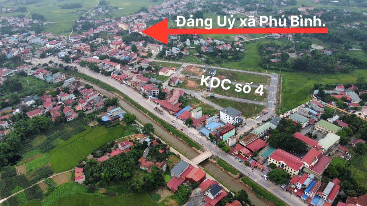 Đất nền biệt thự KDC số 4, xã Phú Bình, Thái Nguyên - Giá chỉ 3 tỷ!