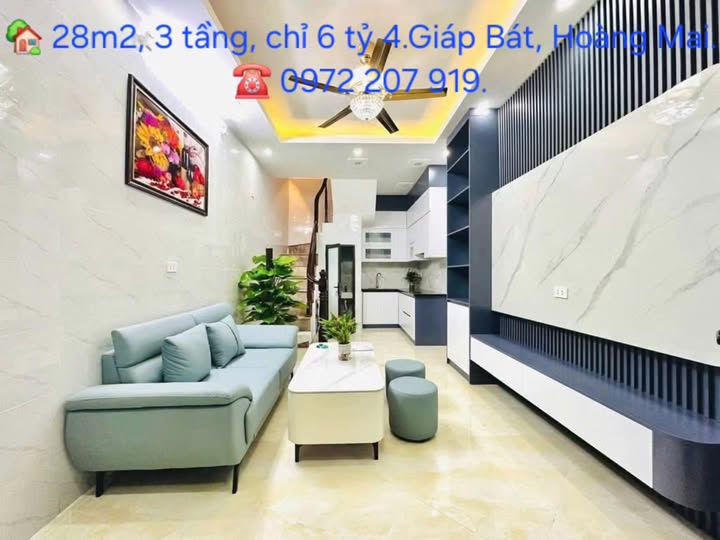 Nhà phố Giáp Bát, Hoàng Mai 28m² giá 6.4 tỷ - Sẵn nội thất, chỉ việc vào ở!
