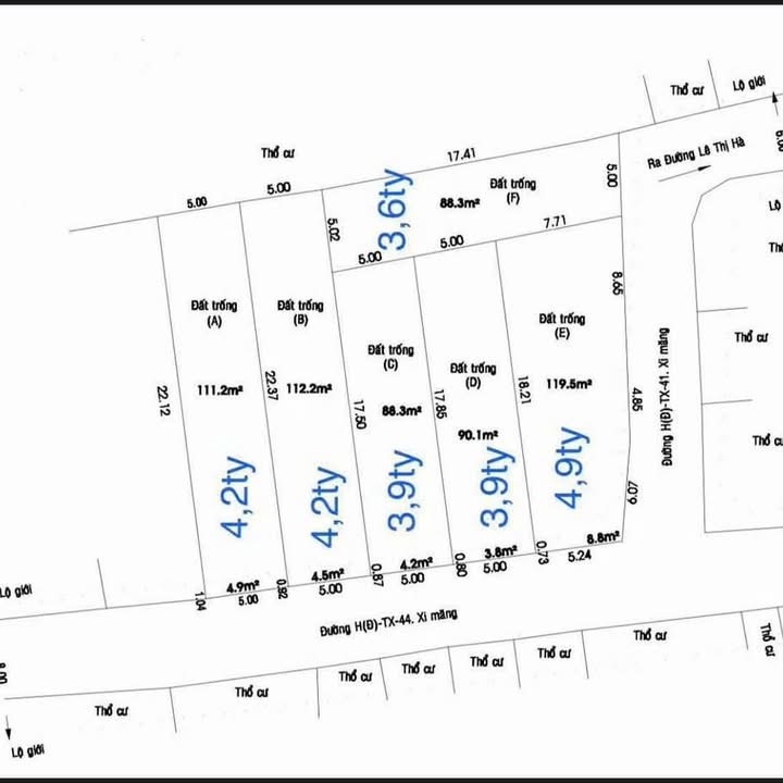 Đất thổ cư Tân Xuân 1, Hóc Môn 88m² giá chỉ 3.6 tỷ - Cơ hội đầu tư hiếm có!