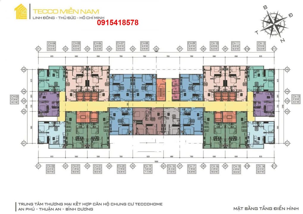Căn hộ An Phú Thuận An 60m² giá 1.58 tỷ - Sẵn sàng dọn vào ở ngay!