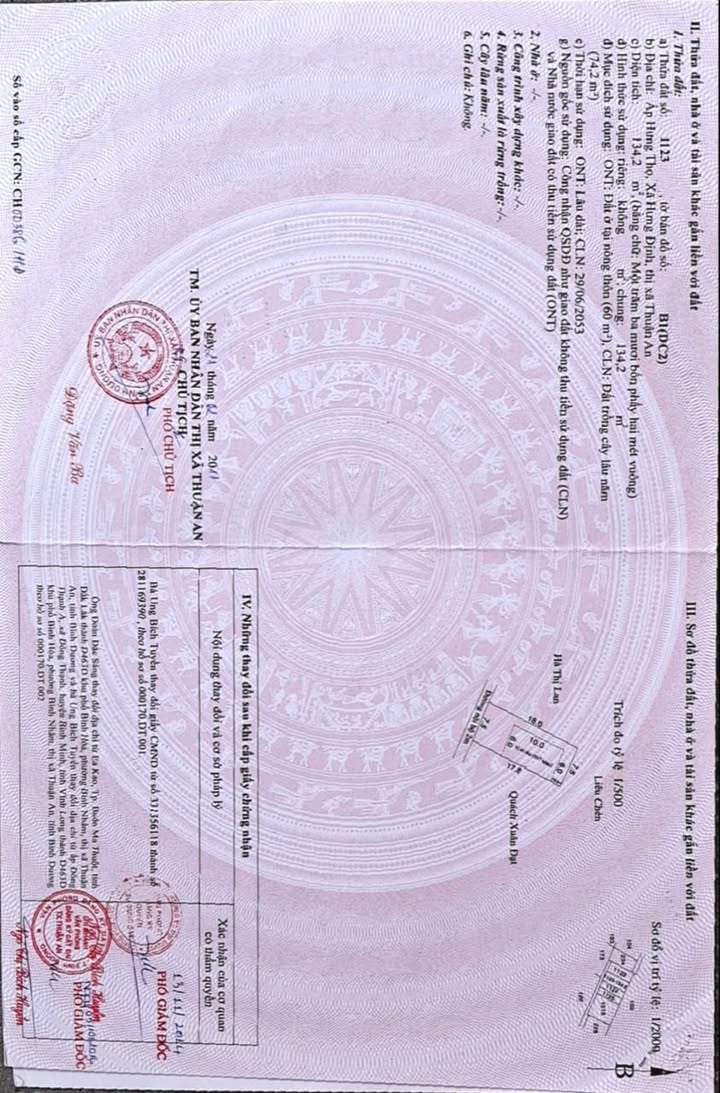 Đất nền Hưng Thọ, Thuận An 140m² giá 2.45 tỷ - Cơ hội đầu tư tuyệt vời!