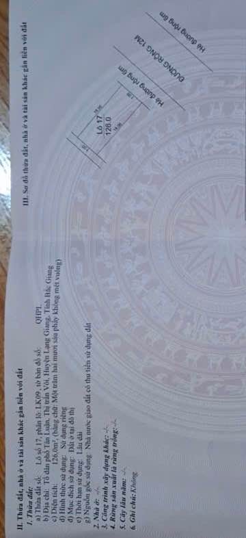 Đất liền kề 09 Tân Luận, Vôi, Bắc Giang 126m² - Giá chỉ 2.6 tỷ, sổ hồng chính chủ!