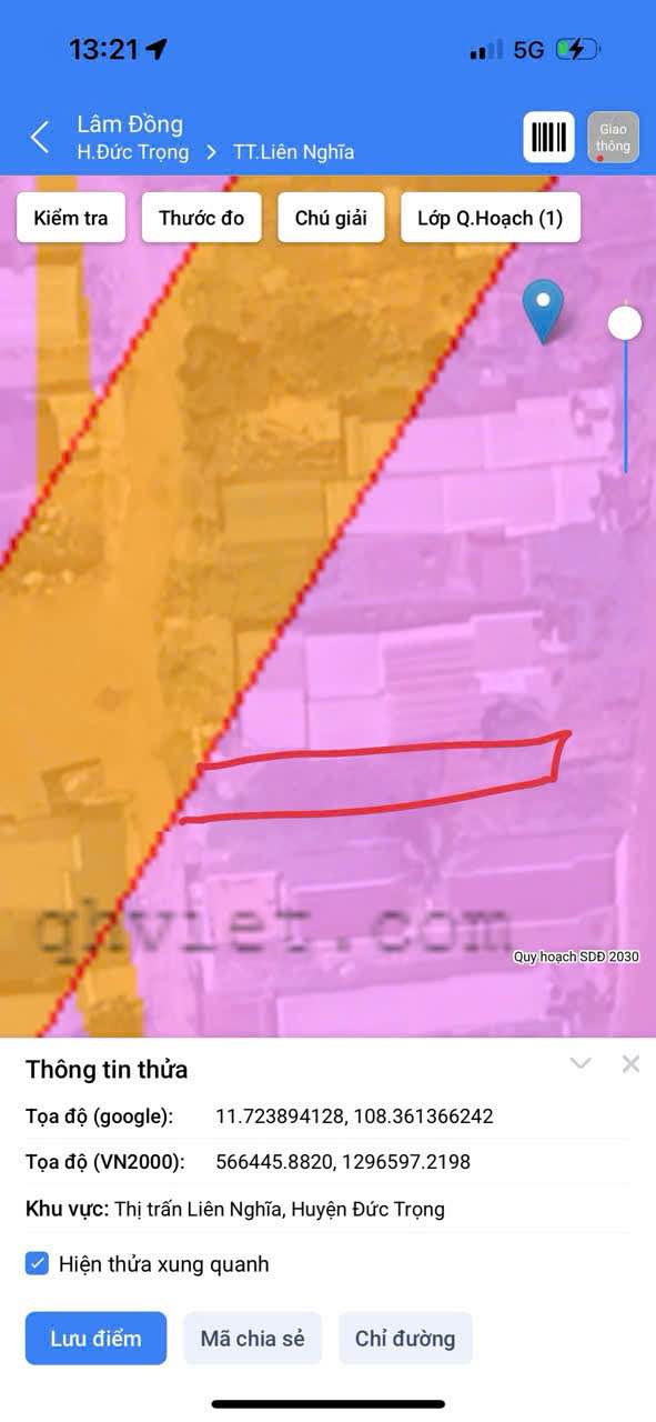 Đất nền Đức Trọng, Lâm Đồng 190m² giá 2.5 tỷ - Đường nhựa, tiện ích xung quanh!