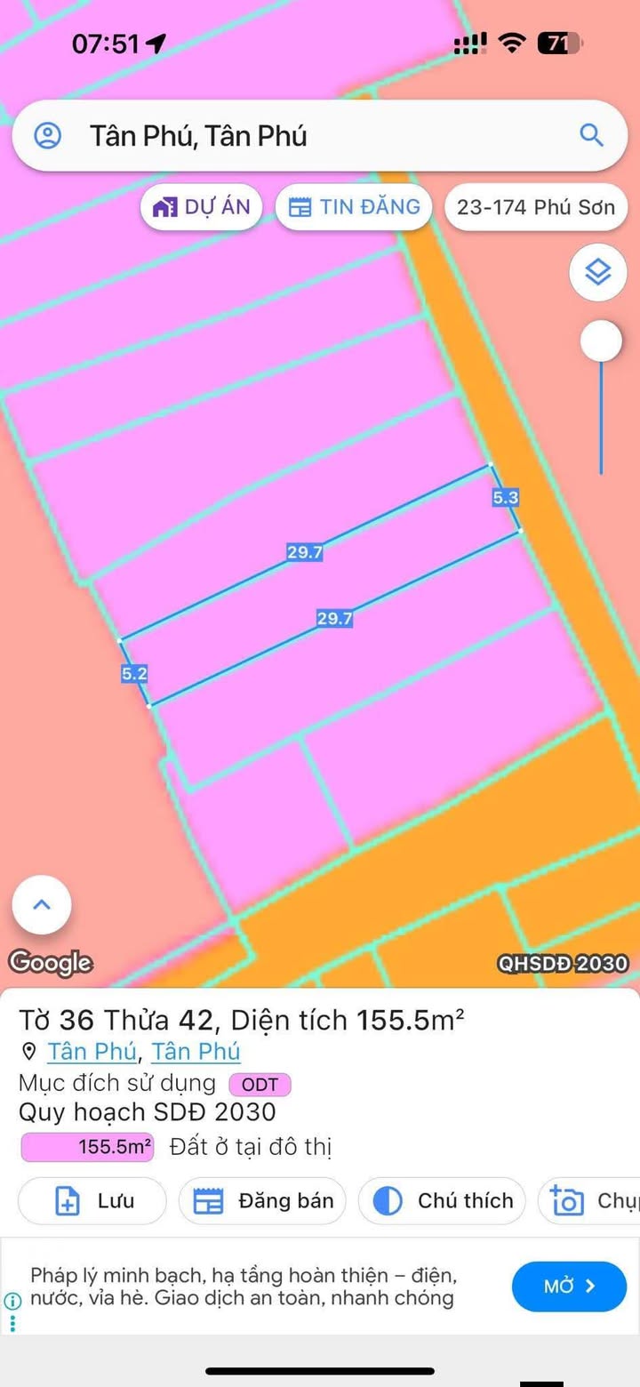 Đất thổ cư Tân Phú Đồng Nai 145m² giá 1.1 tỷ - Cơ hội đầu tư bùng nổ!