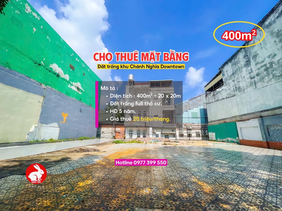 Cho thuê mặt tiền 400m² tại Chánh Nghĩa - Cơ hội kinh doanh tuyệt vời!