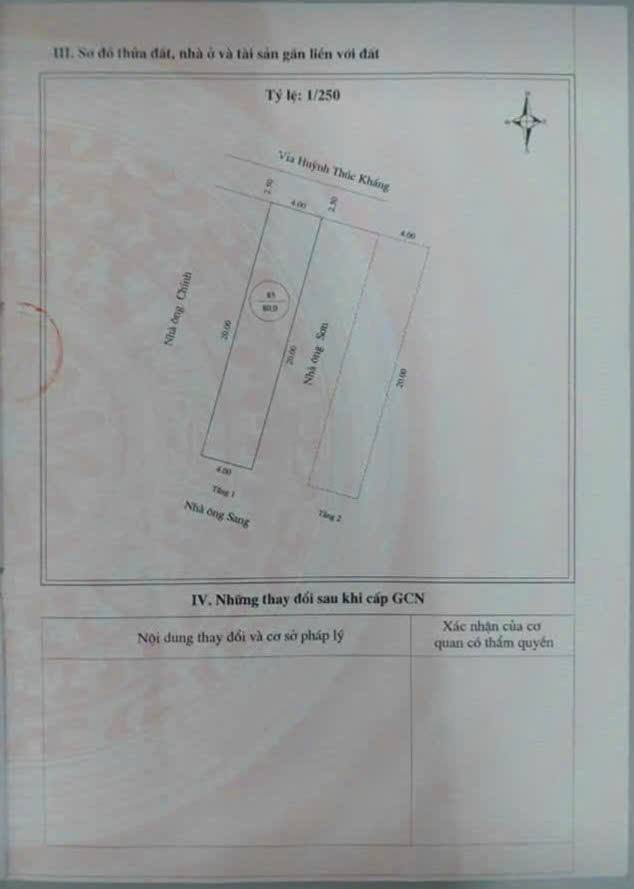 Nhà mặt tiền Huỳnh Thúc Kháng, Quy Nhơn 80m² giá 5 tỷ - Kinh doanh thuận lợi!