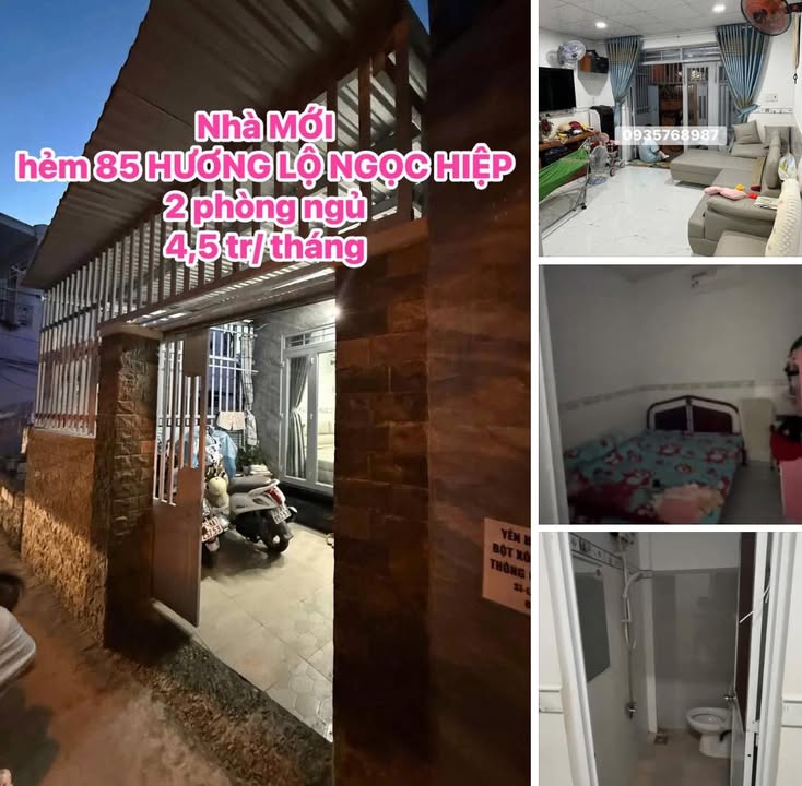 Nhà cho thuê Hẻm 85 Hương Lộ Ngọc Hiệp Nha Trang 2PN giá chỉ 4.5 triệu - Phù hợp gia đình!