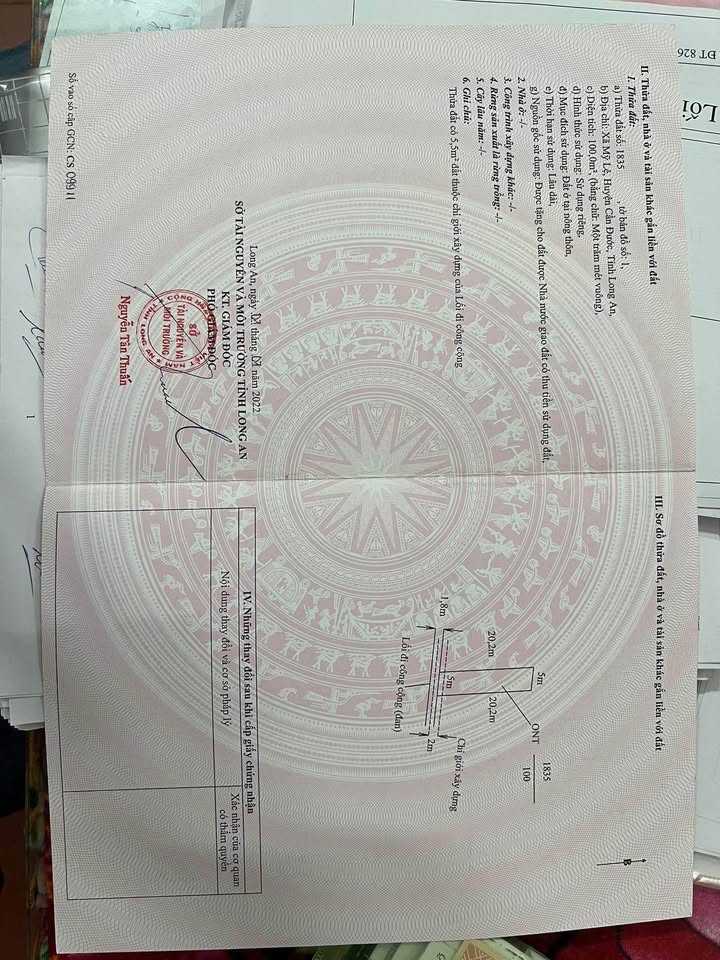 Đất nền thổ cư Mỹ Lệ, Cần Đước 100m² giá chỉ 450 triệu - Cơ hội đầu tư tuyệt vời!