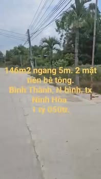 Lô đất đẹp 150m² tại Bình Thành, Ninh Hòa - Giá 1.05 tỷ, chính chủ bán gấp!