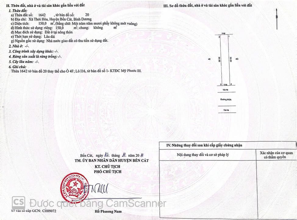 Đất nền Bến Cát 150m² giá tốt - Sát trường học, tiện ích đầy đủ!