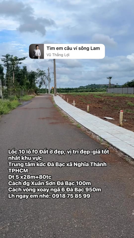 Đất nền dự án ở xã Đá Bạc, Châu Đức, 140m² giá 620 triệu - Đầu tư sinh lời ngay!