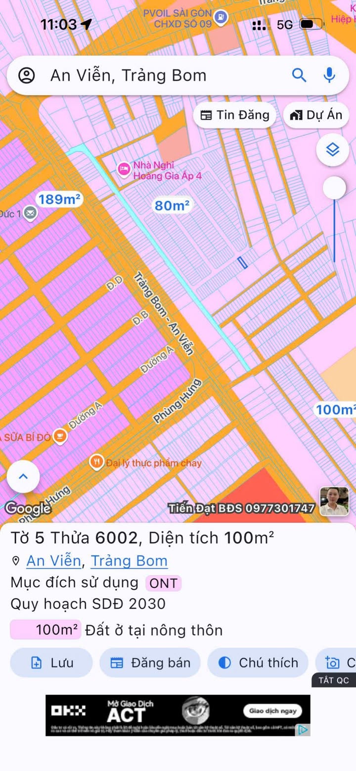 Đất nền 100m² khu phố 4 An Viễn, Trảng Bom giá chỉ 1 tỷ - Cơ hội đầu tư tuyệt vời!