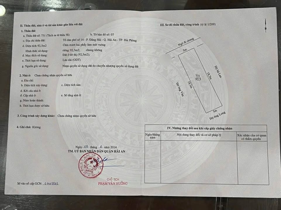 Đất nền Đằng Hải 92,5m² giá 2,775 tỷ - Đầu tư tiềm năng cao!