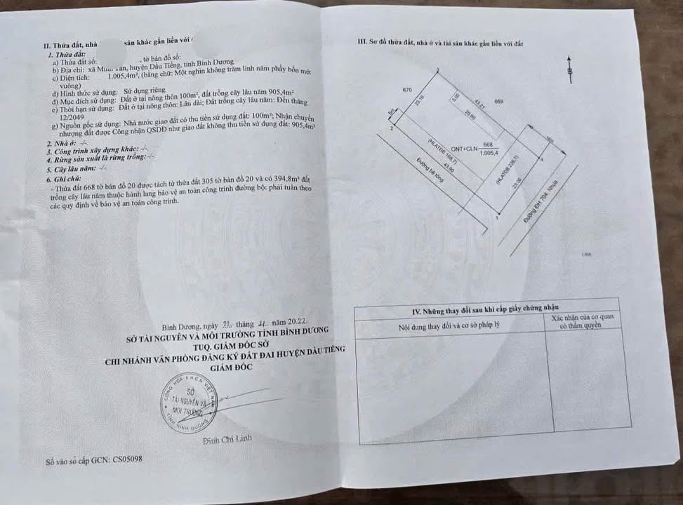 Đất nền Dĩ An 989m² giá thỏa thuận - Đầu tư sinh lời ngay mặt tiền DT 704!