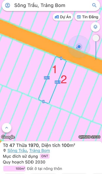 Đất nền Trảng Bom 100m² giá 1.1 tỷ - Sát trường học, cơ hội đầu tư hấp dẫn!