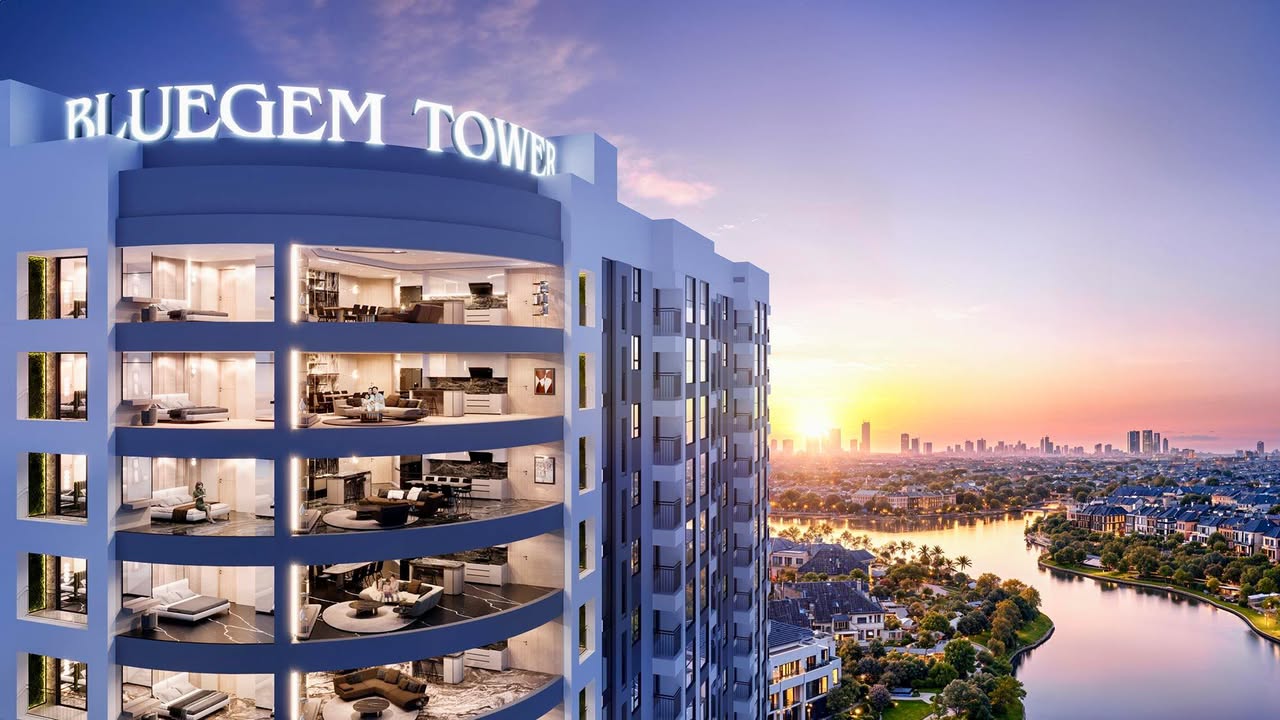 Căn hộ Bluegem Tower, Tứ Hiệp, Thanh Trì, 176m² giá 12 tỷ - Thiết kế hiện đại, bàn giao thô!