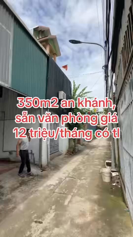 Kho xưởng cho thuê tại An Thượng, Hoài Đức 350m² giá 12 triệu - Sẵn sàng hoạt động ngay!