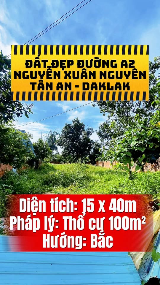 Đất nền đẹp khu A2 Nguyễn Xuân Nguyên Buôn Ma Thuột 600m² giá 4.65 tỷ - Đầu tư sinh lời cao!