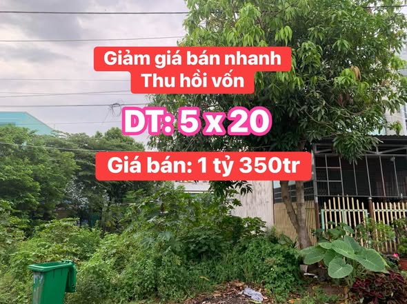 Đất nền KDC Khóm 8, Châu Đốc, An Giang - 100m² giá chỉ 1.35 tỷ, thương lượng!