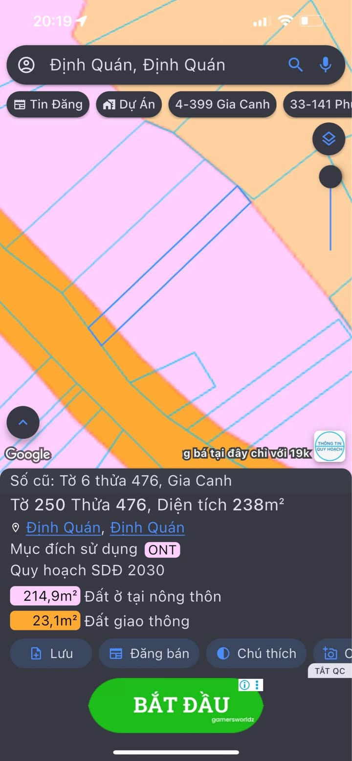 Đất thổ cư Định Quán 238m² giá 1.25 tỷ - Đường chính 13 thuận tiện giao thông!