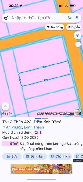 Đất mặt tiền Nhà nghỉ Ánh Nguyệt, An Phước, 97m² chỉ 1.48 tỷ - Cơ hội đầu tư tuyệt vời!