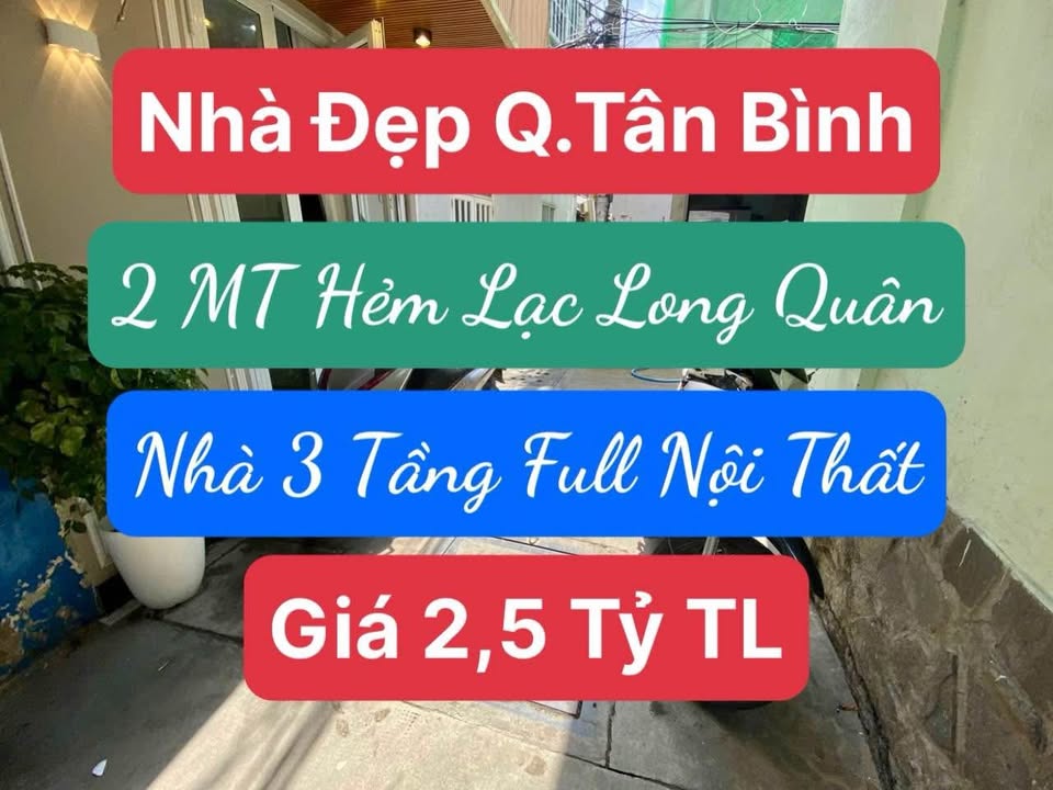 Nhà phố Tân Bình 12m² giá 2.5 tỷ - Full nội thất, hướng Nam