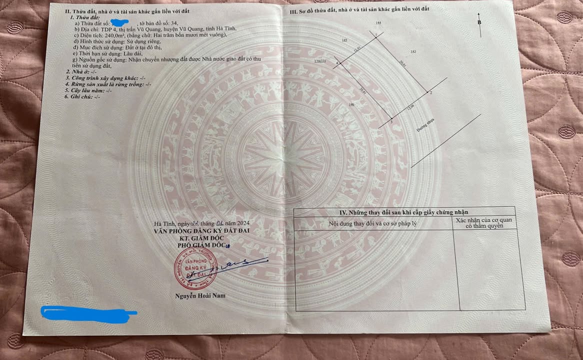 Đất nền đẹp Vũ Quang, Hà Tĩnh 240m² giá 600 triệu - Đầu tư an toàn, sinh lời cao!