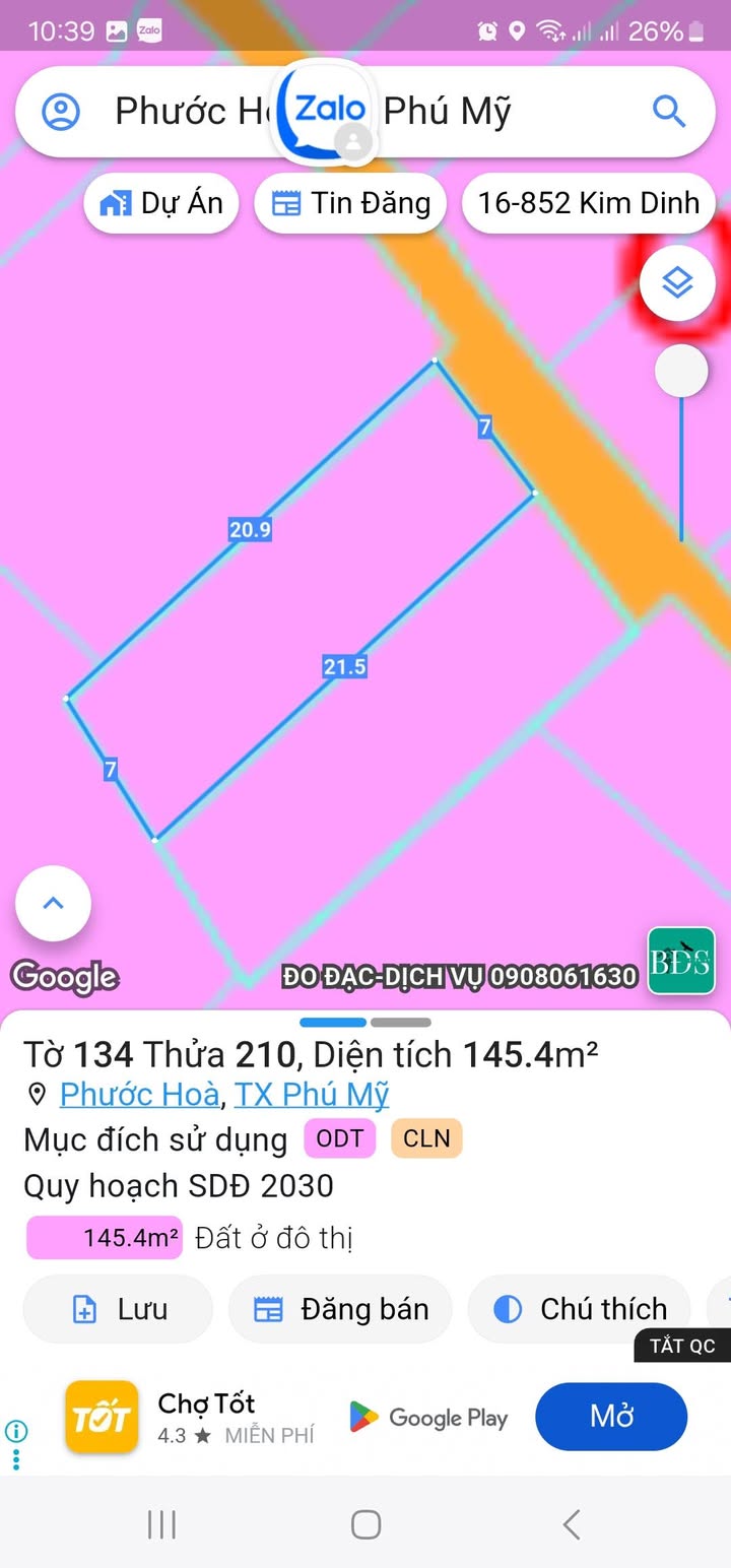 Đất nền khu dân cư Phước Hòa 147m² giá đầu tư - Cơ hội hiếm có!