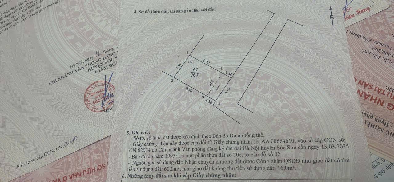 Đất nền Kim Anh Sóc Sơn 76m² giá 1.5 tỷ - Sổ đỏ chính chủ