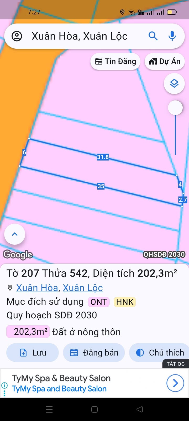 Đất nền Xuân Tâm 6m² giá chỉ 700 triệu - Cơ hội đầu tư hấp dẫn!