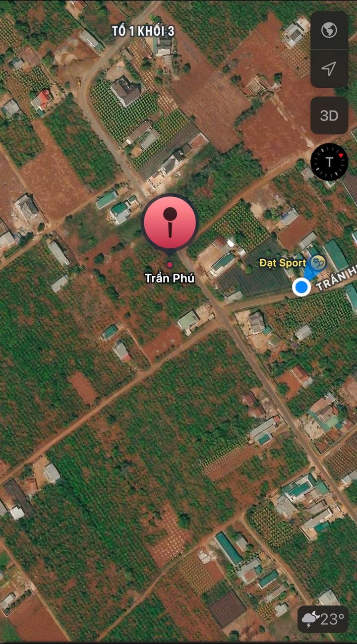 Đất chính chủ đường Trần Phú, Krông Năng 174m² giá 522 triệu - Khu dân cư sầm uất thuận tiện kinh doanh!