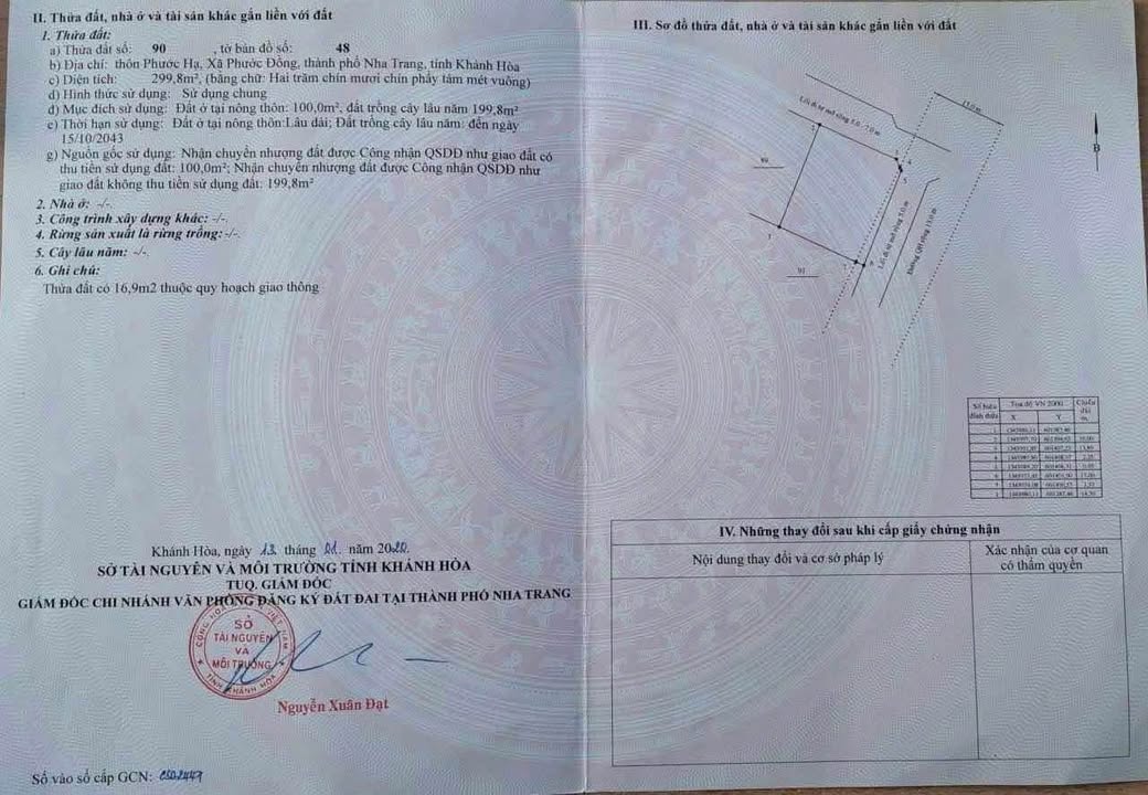 Đất nền lô góc 300m² Phước Hạ, Nha Trang - Giá 3.65 tỷ, cơ hội đầu tư tuyệt vời!