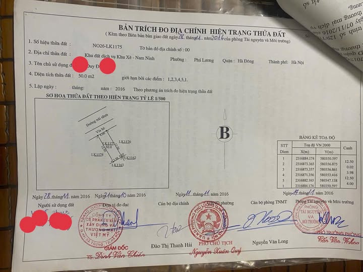 Đất nền 50m² Dịch Vụ Xê Nam Ninh, Phú Lương, Hà Đông - Giá 8 tỷ, sổ đỏ chính chủ!