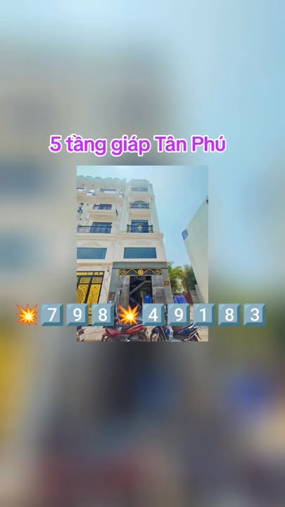 Nhà 5 tầng Bình Tân 260m² giá chỉ 6.1 tỷ - Vị trí đắc địa gần KDC Vĩnh Lộc!