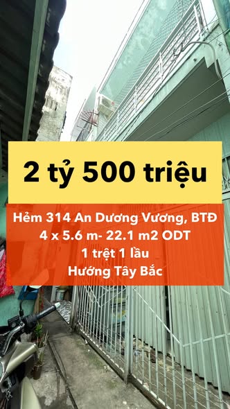Nhà phố Bình Tân 22m² giá 2.5 tỷ - Gần chợ, hẻm thuận tiện!