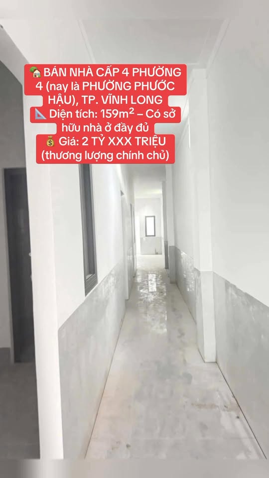 Nhà cấp 4 Phường Phước Hậu, TP. Vĩnh Long 159m² giá 2 tỷ - Cơ hội đầu tư tuyệt vời!