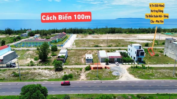 Đất thổ cư Xuân Hải, Sông Cầu 90m² giá 1 tỷ - Hướng Đông, ngắm biển mỗi sáng!